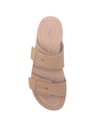 Ciabatte per bambini Brooklyn Crocs Kids beige con doppio cinturino - Rubino Kids
