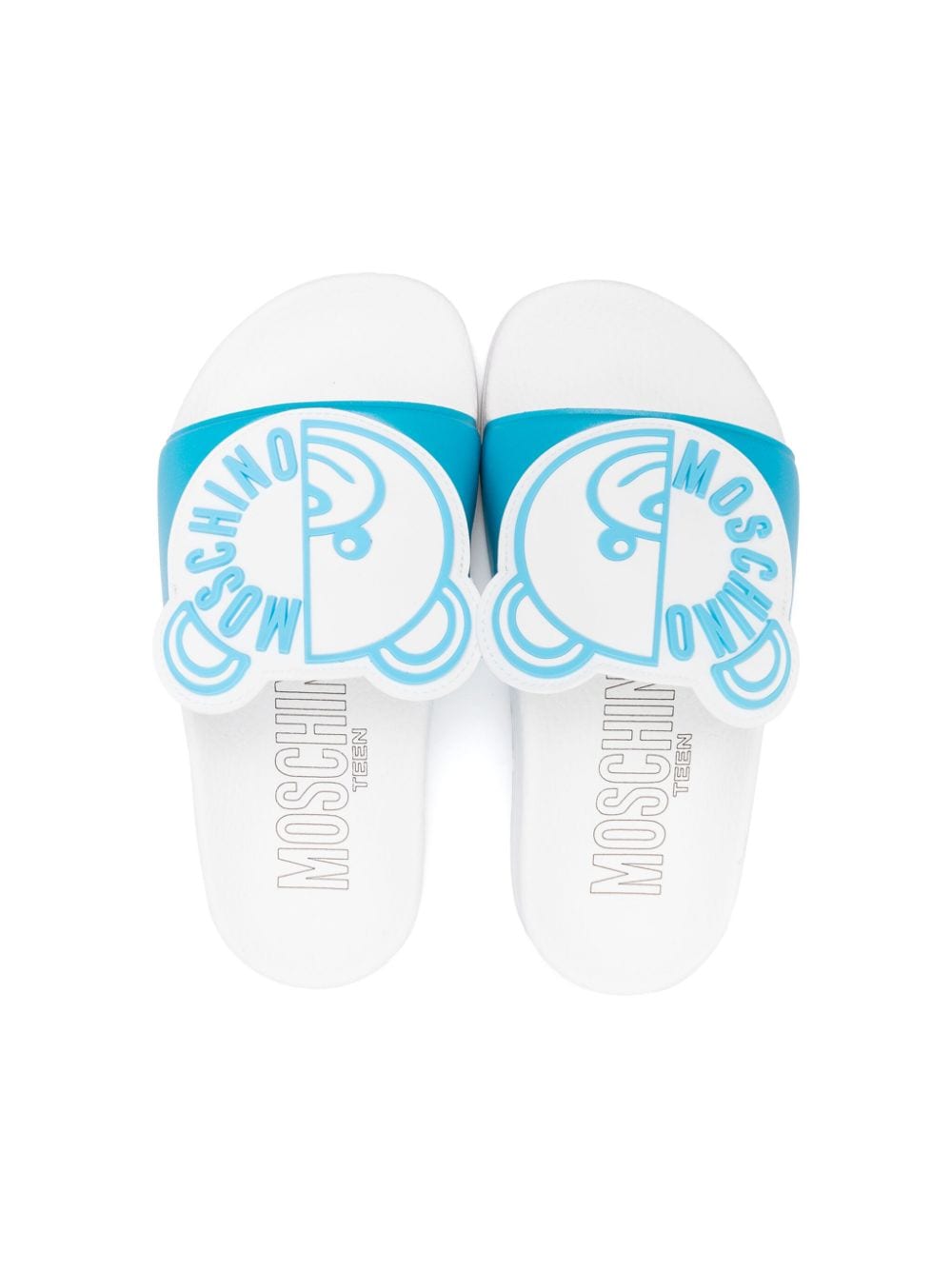 Ciabatte slides con applicazione Teddy Bear - Rubino Kids