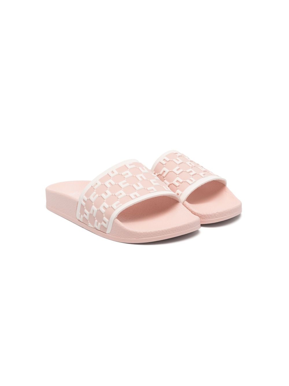 Ciabatte slides con logo goffrato - Rubino Kids