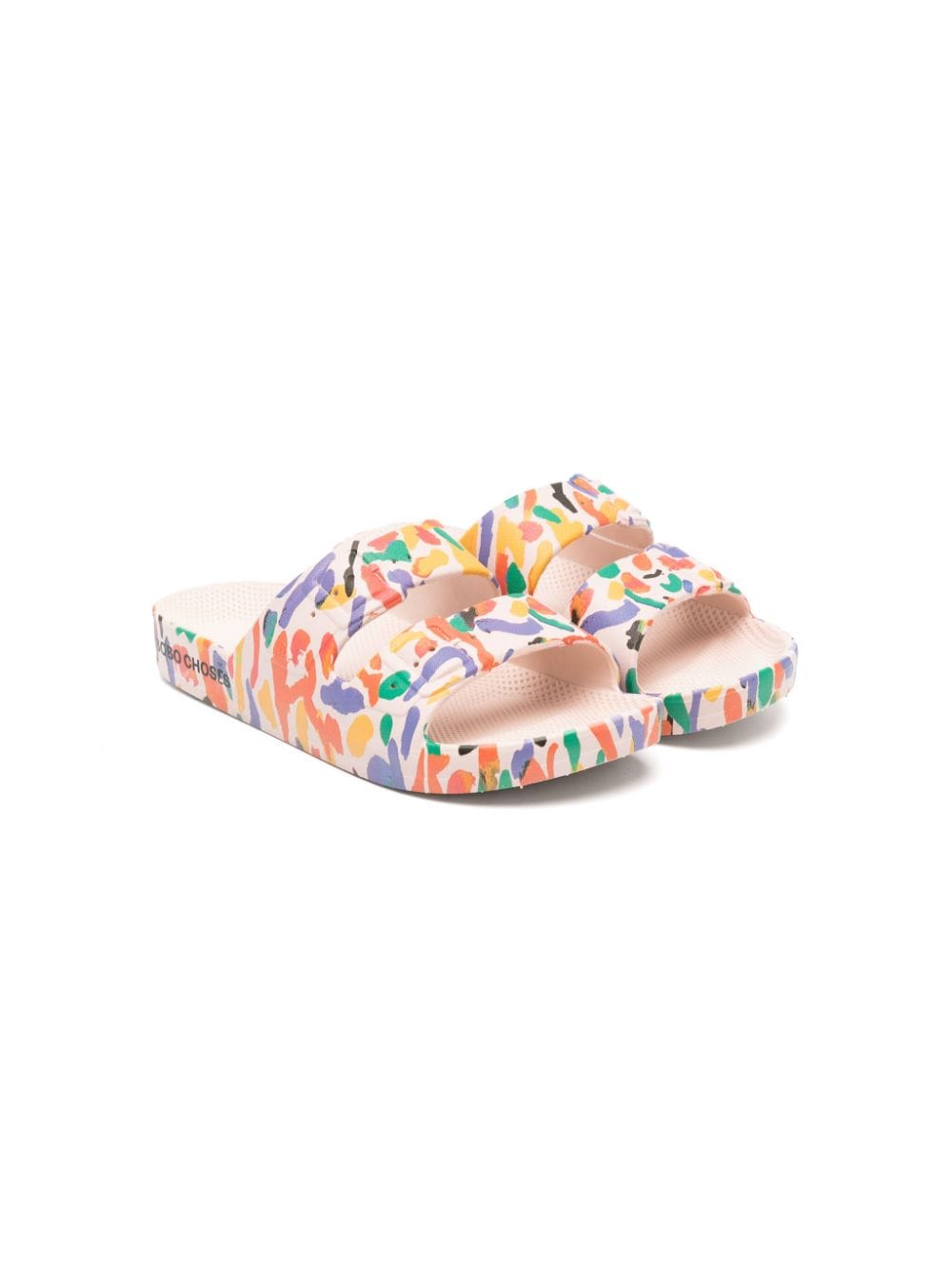 Ciabatte slides Confetti Freedom con stampa - Rubino Kids