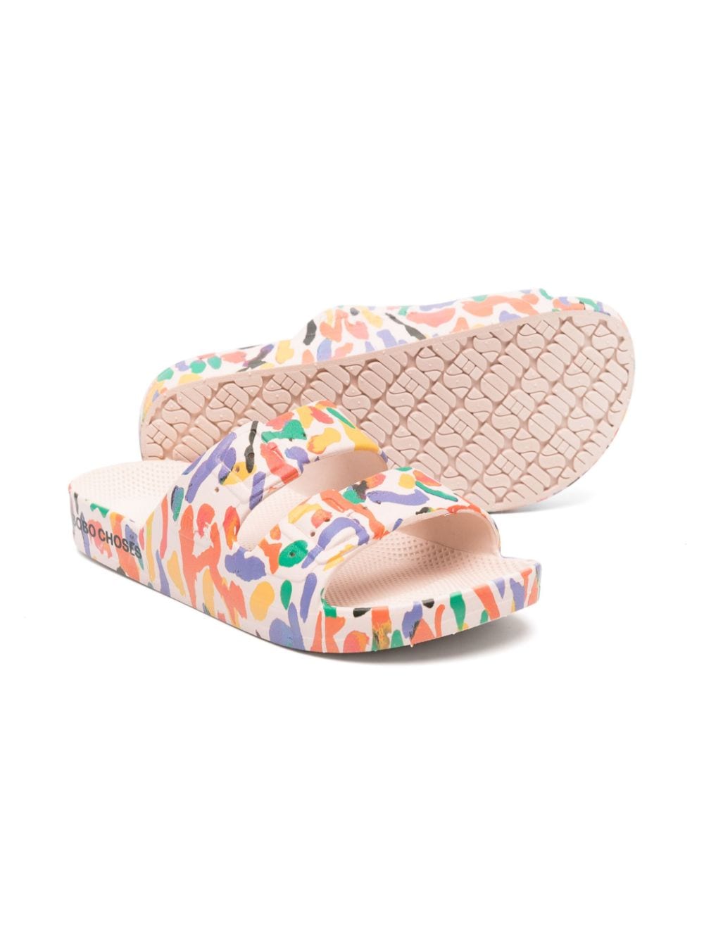 Ciabatte slides Confetti Freedom con stampa - Rubino Kids