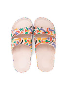 Ciabatte slides Confetti Freedom con stampa - Rubino Kids