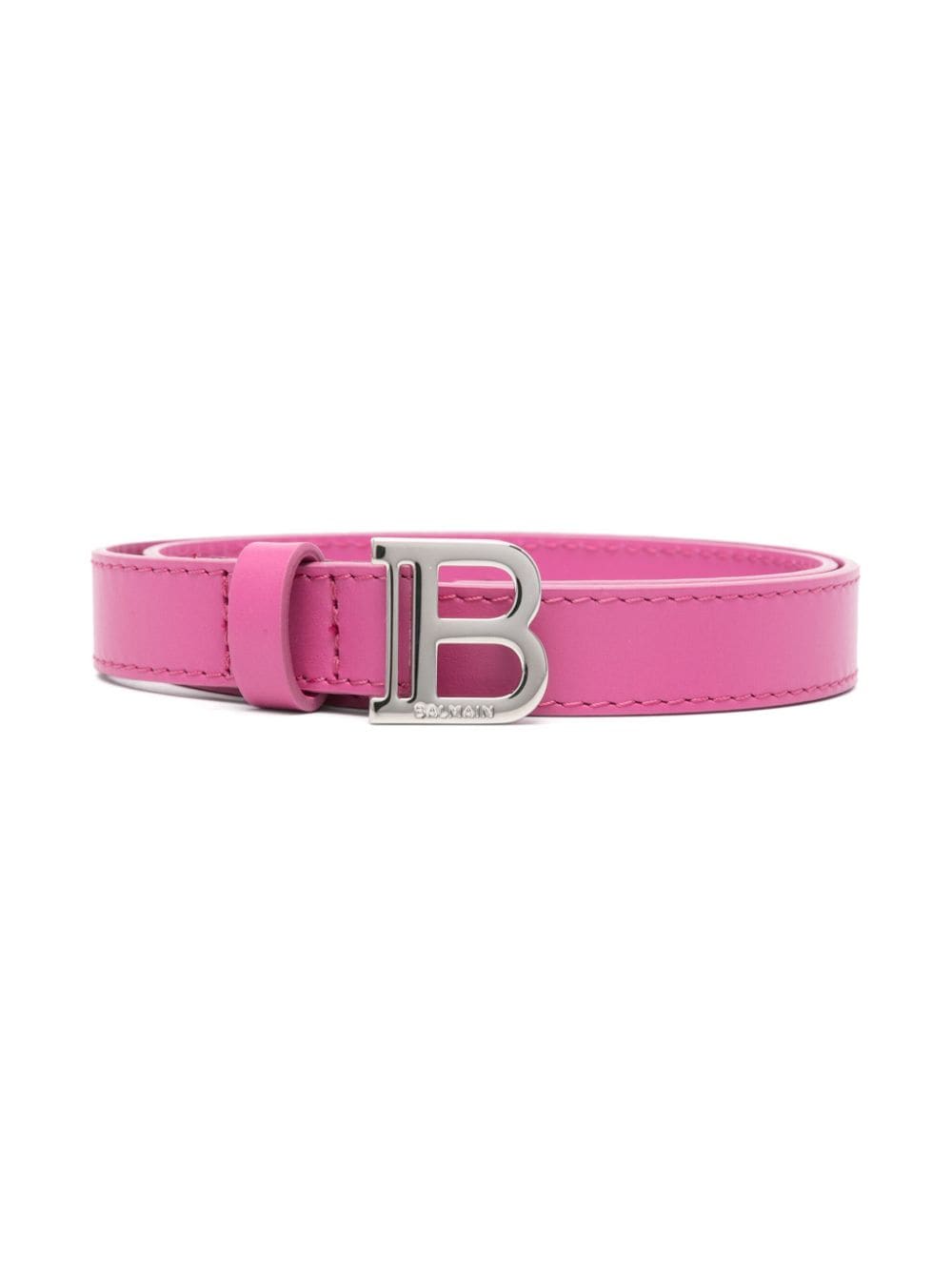 Cintura con fibbia per bambina Balmaiin Kids rosa con dettagli argento - Rubino Kids