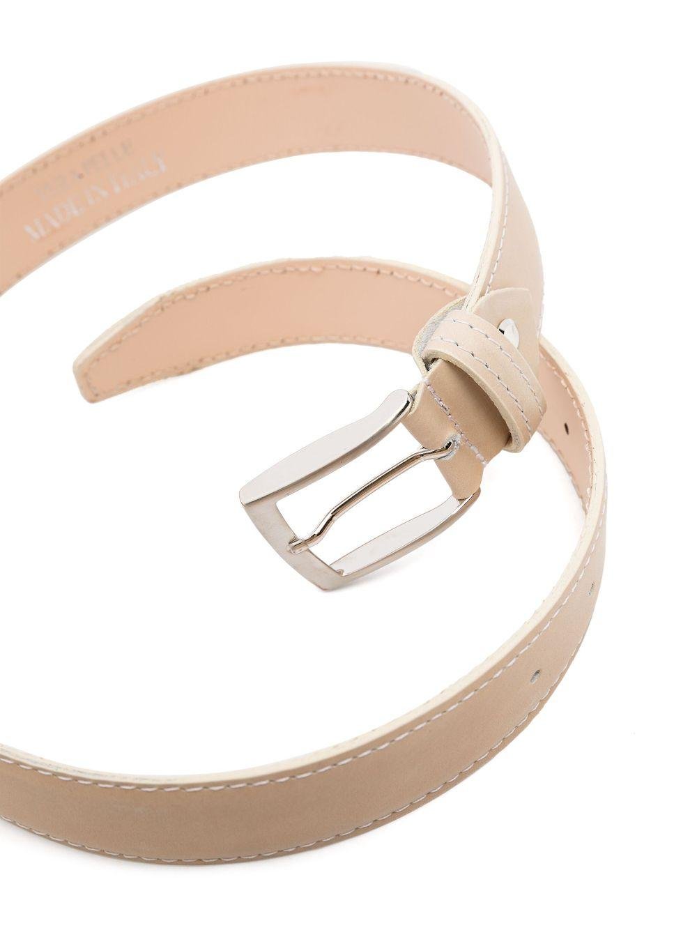 Cintura per bambino Colorichiari beige con fibbia color argento - Rubino Kids
