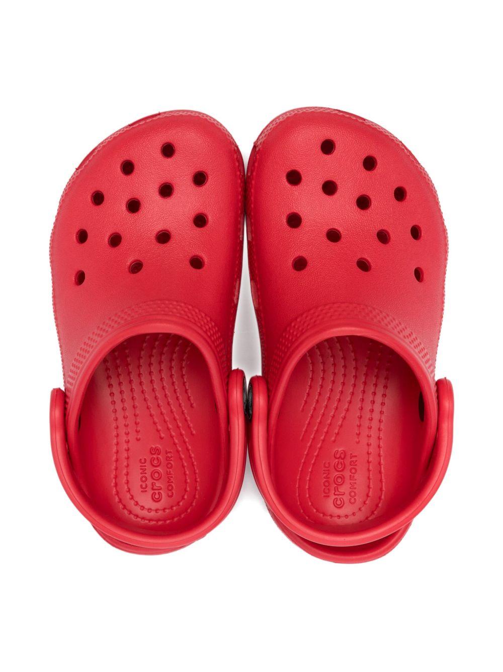 Clogs Classic per bambini Crocs Kids rosso con design traforato - Rubino Kids