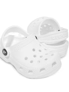 Clogs per bambini Crocs Kids bianche con cinturino posteriore - Rubino Kids