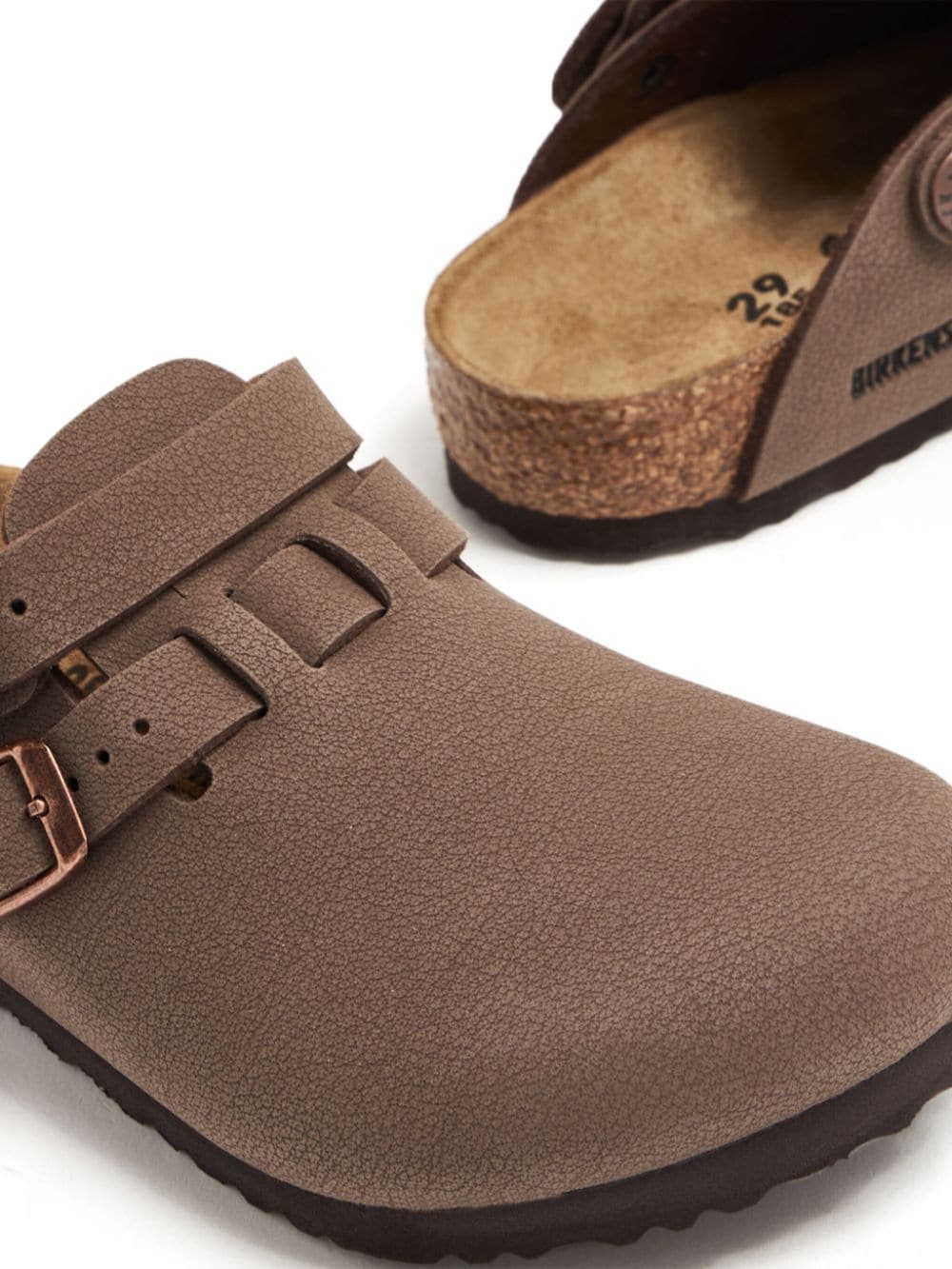 Clogs per bambino Birkenstock Kay marrone con fibbia - Rubino Kids