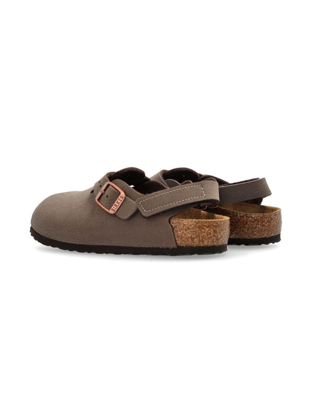 Clogs Tokio per bambini Birkenstock Kids marrone con cinturino posteriore - Rubino Kids