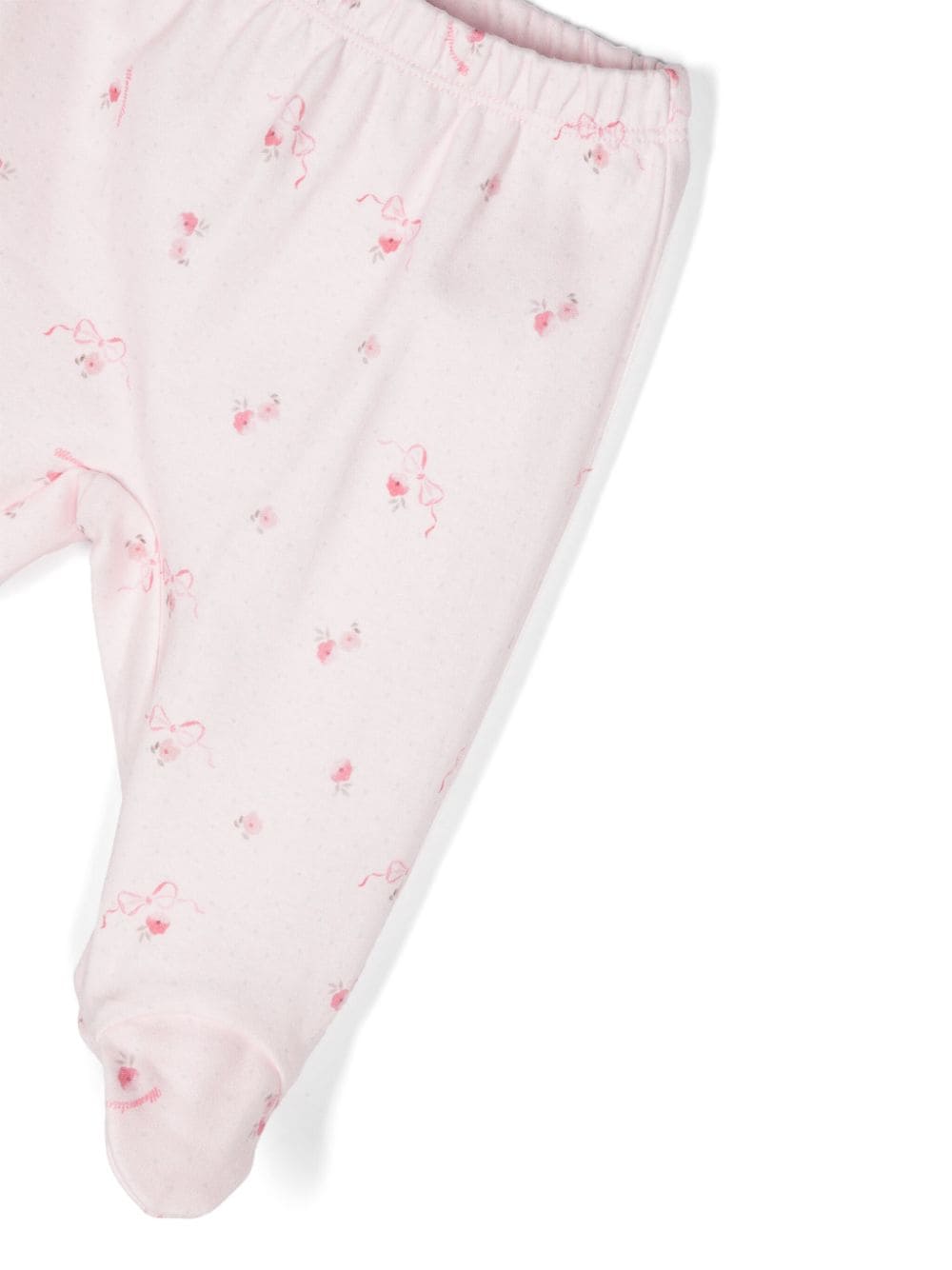 Completo con ruches per neonato Monnalisa rosa con inserto in tulle - Rubino Kids