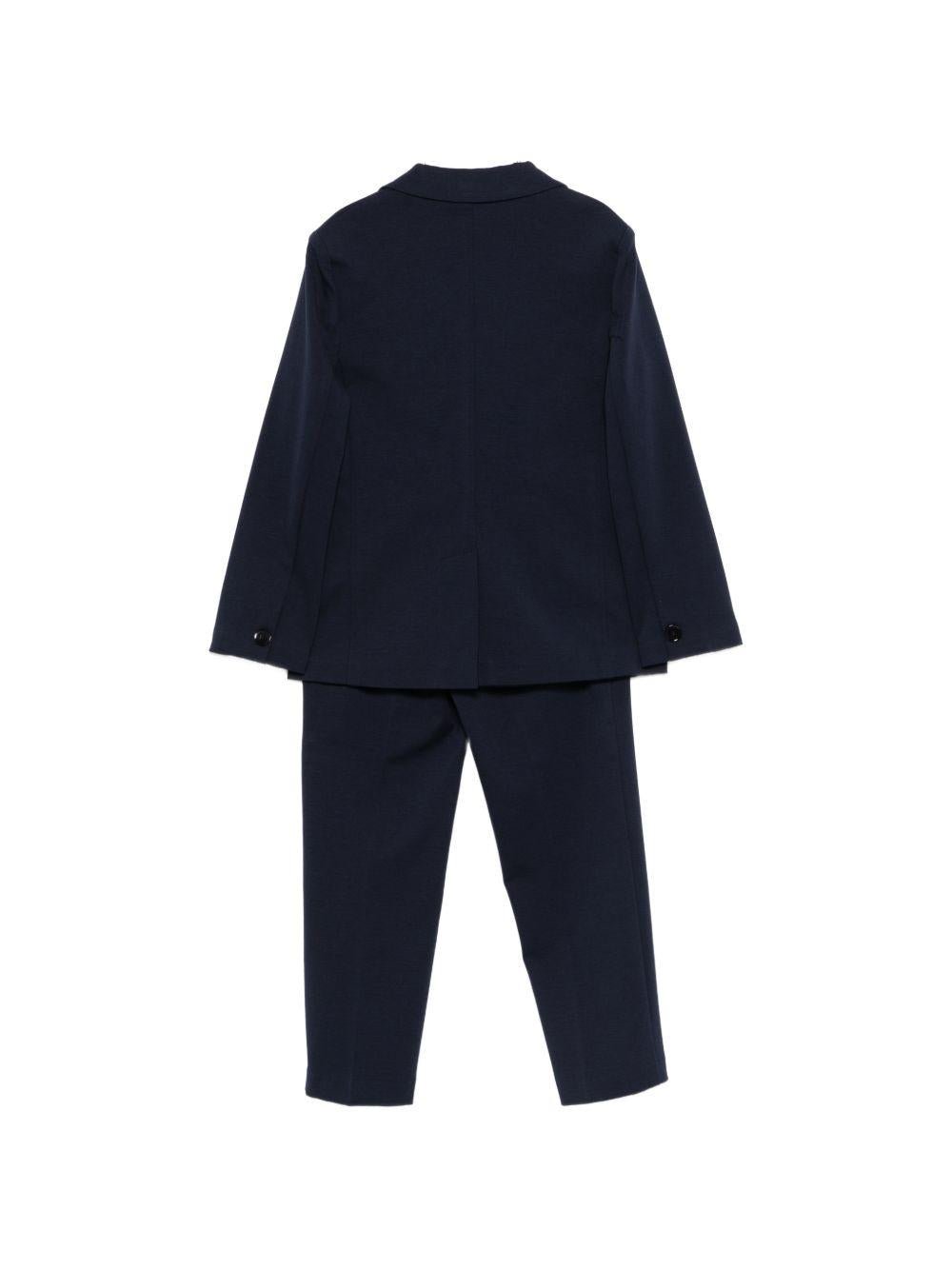 Completo per bambino Paolo Pecora Kida blu modello doppiopetto - Rubino Kids