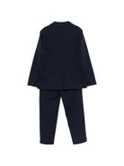 Completo per bambino Paolo Pecora Kida blu modello doppiopetto - Rubino Kids