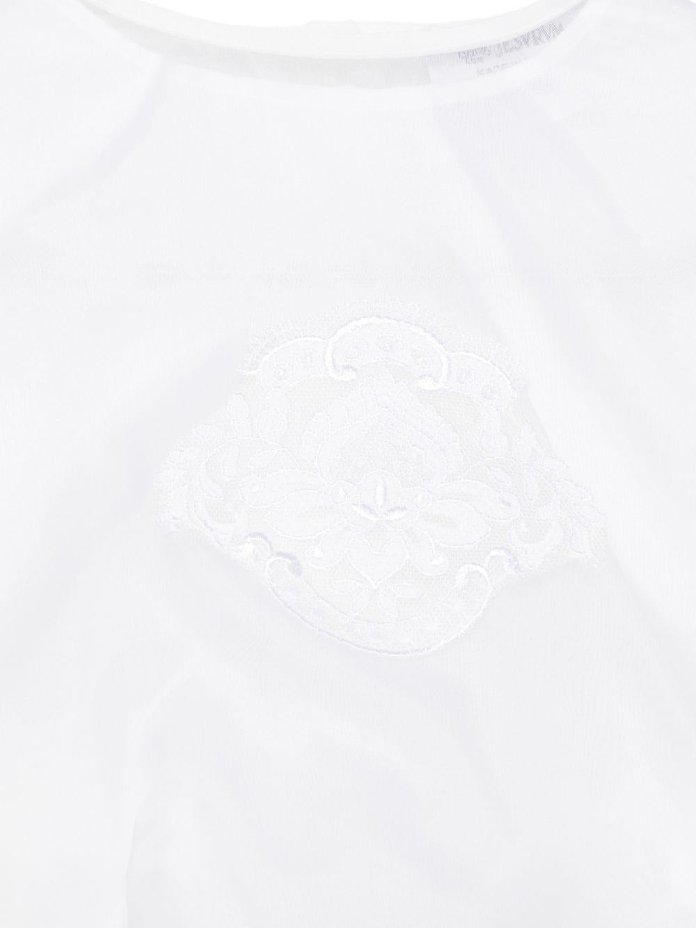 Completo per neonata Jesurum Baby bianco con ricamo sul davanti - Rubino Kids