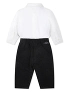 Completo per neonato Balmain Kids nero e bianco monopetto - Rubino Kids