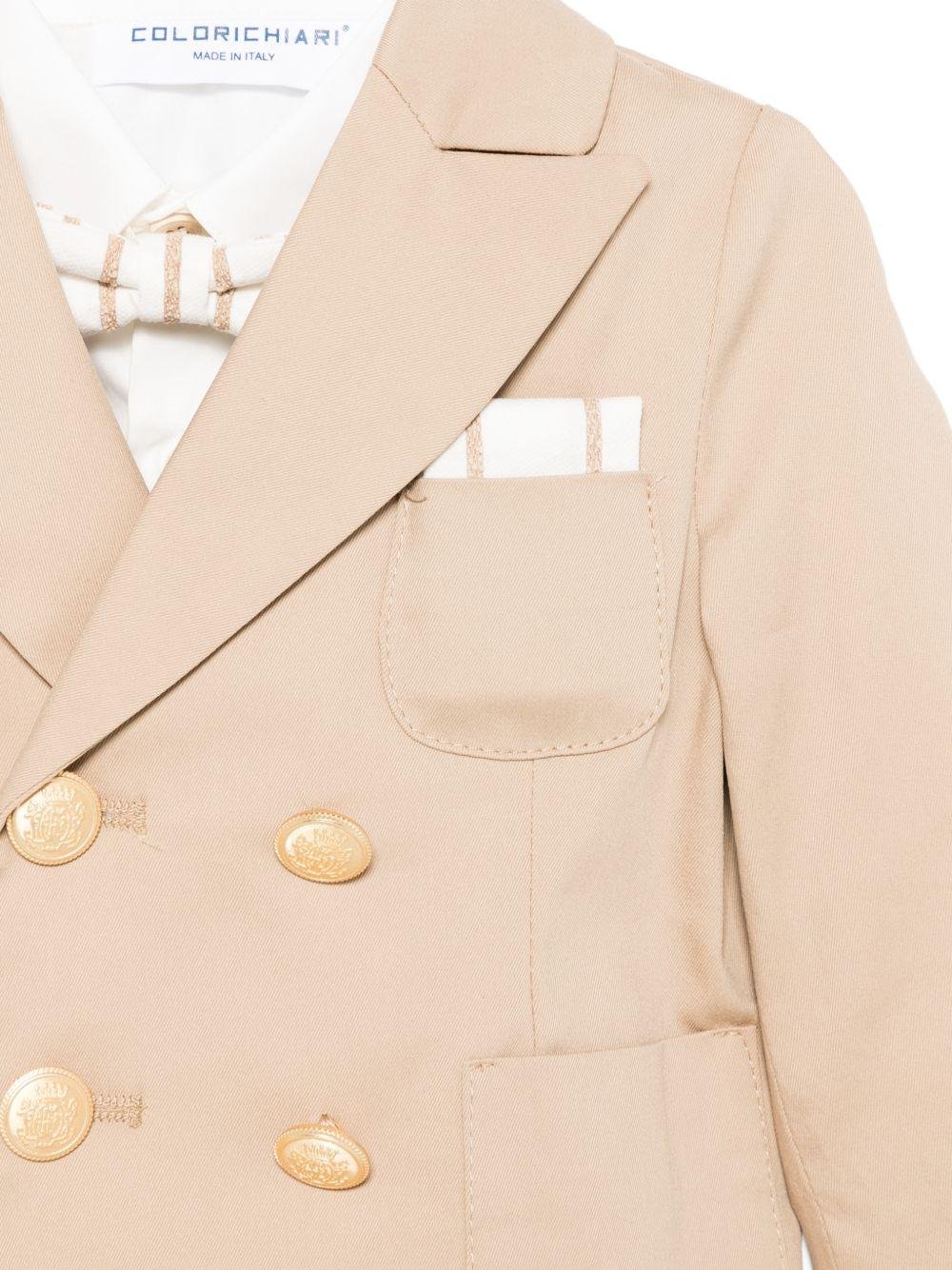 Completo per neonato Colorichiari multicolore con papillon - Rubino Kids