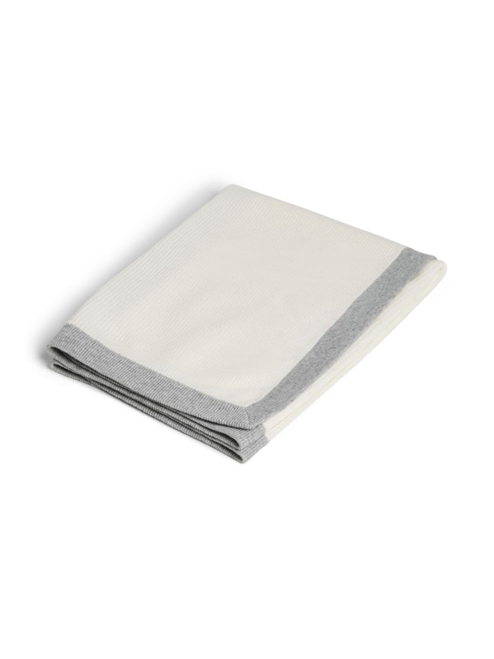 Coperta Baby Bernie per neonato Brunello Cucinelli Kids bianco con forma squadrata - Rubino Kids