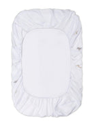 Coperta con stampa per neonato Atelier Choux bianco con design rettangolare - Rubino Kids