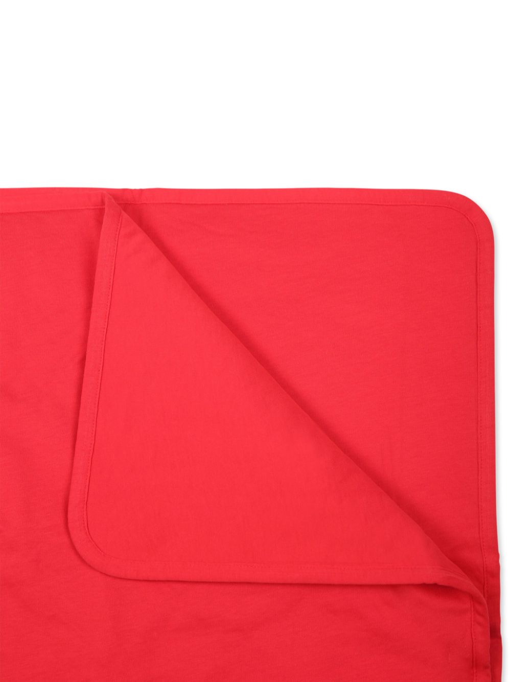 Coperta con stampa per neonato Balmain Kids rosso con angoli arrotondati - Rubino Kids