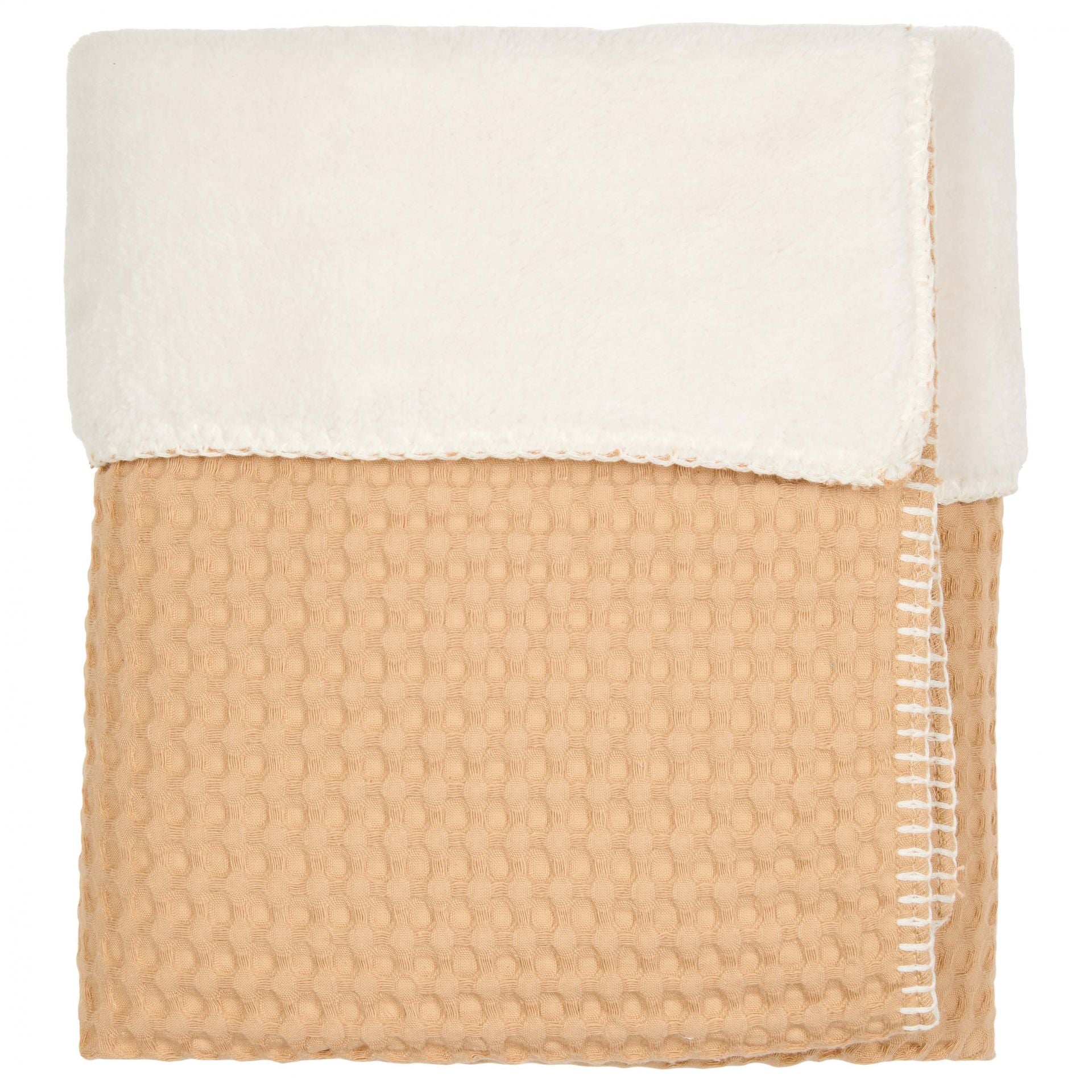 Coperta per culla Teddy Oslo naturale/ciottolo beige - Rubino Kids