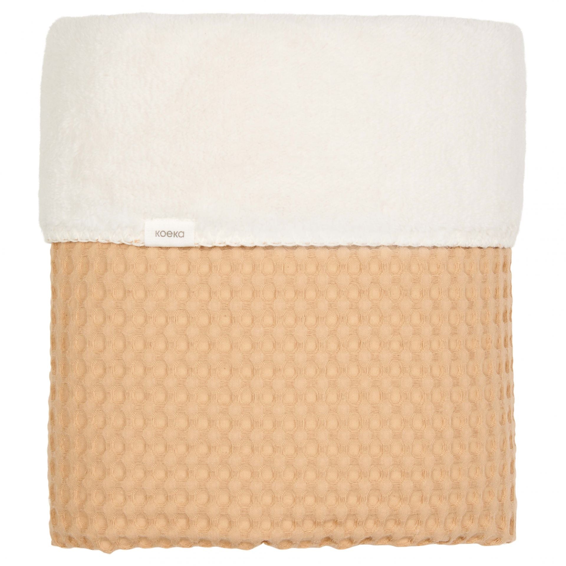 Coperta per culla Teddy Oslo naturale/ciottolo beige - Rubino Kids