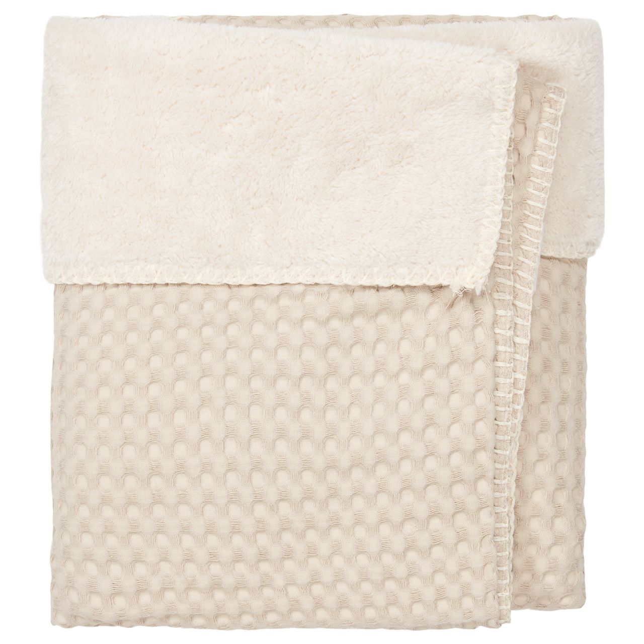 Coperta per lettino Teddy Oslo naturale/ciottolo beige - Rubino Kids