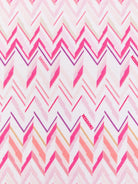 Coperta per neonata Missoni Kids rosa con motivo a zigzag - Rubino Kids