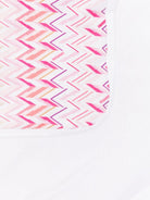 Coperta per neonata Missoni Kids rosa con motivo a zigzag - Rubino Kids