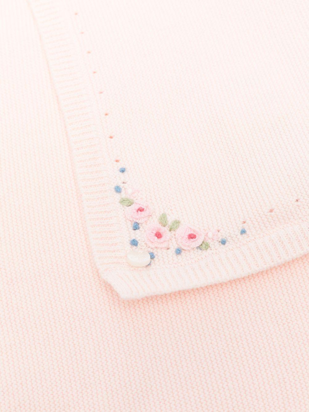 Coperta per neonata Tartine & Chocolat rosa con design lavorato a maglia - Rubino Kids