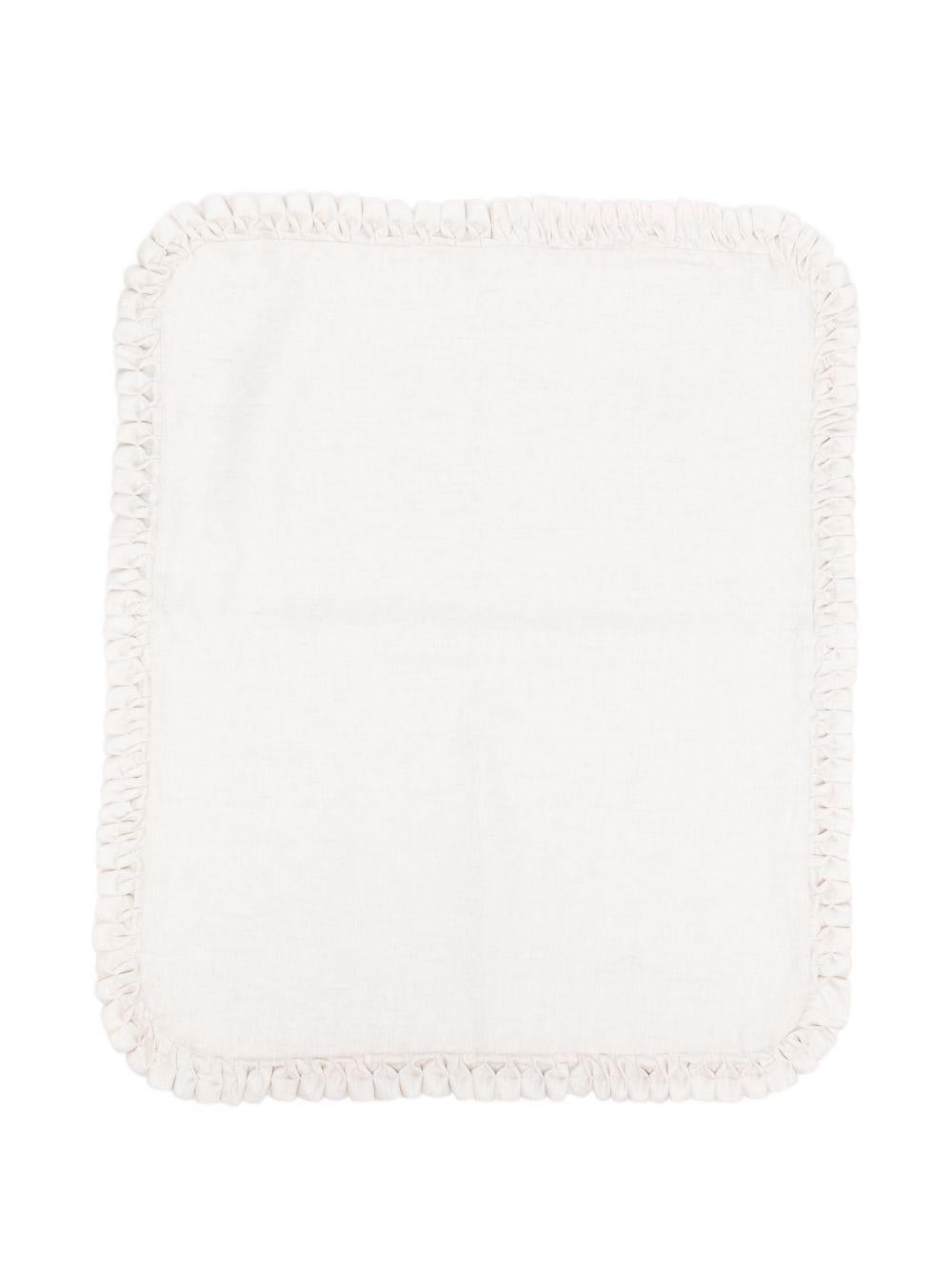 Coperta per neonati La Stupenderia beige con bordo arricciato - Rubino Kids