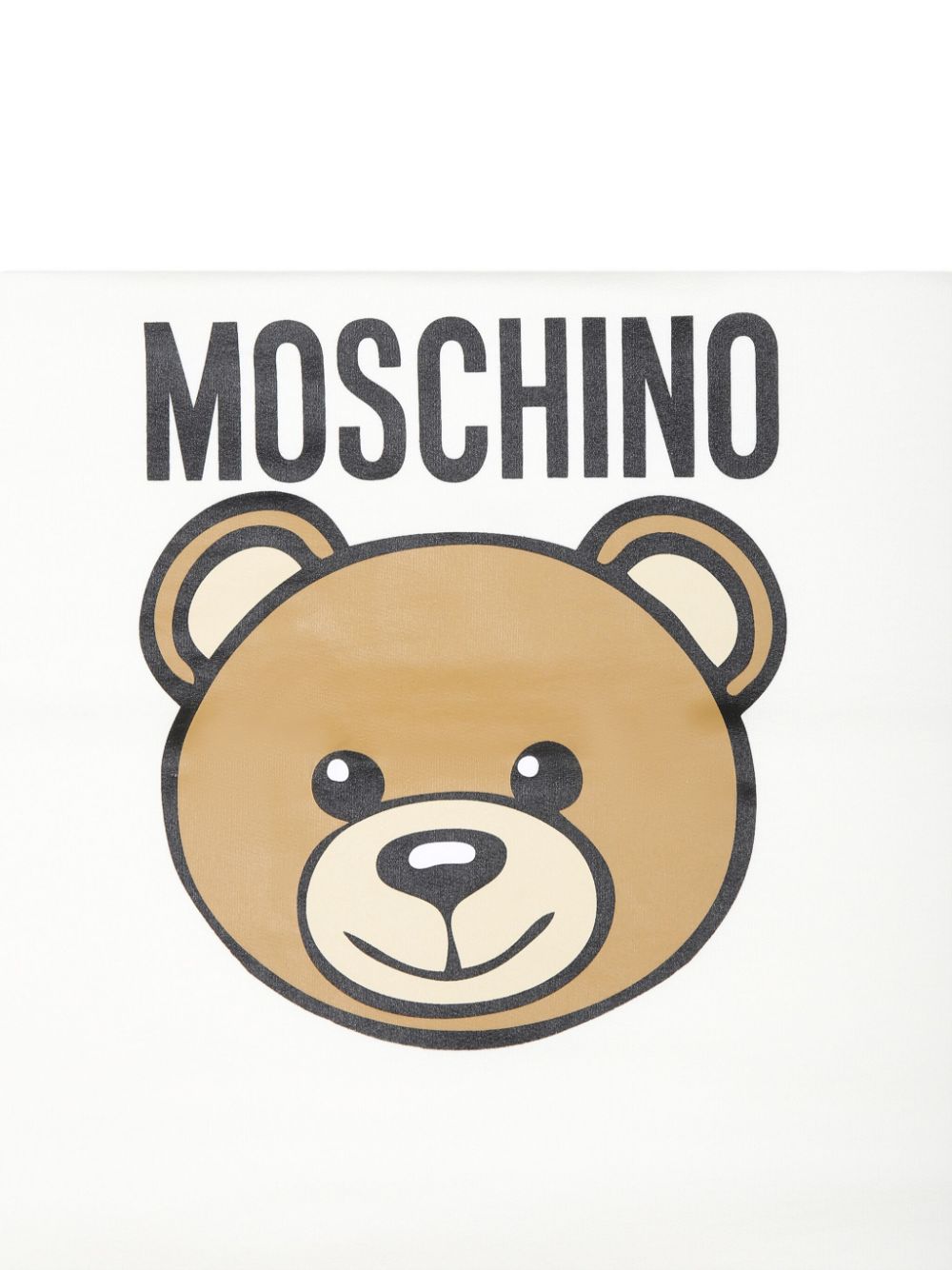 Coperta per neonati Moschino Kids bianco con motivo Teddy Bear - Rubino Kids