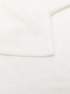 Coperta per neonati Petit Bateau bianca con ricamo cuori all - over - Rubino Kids