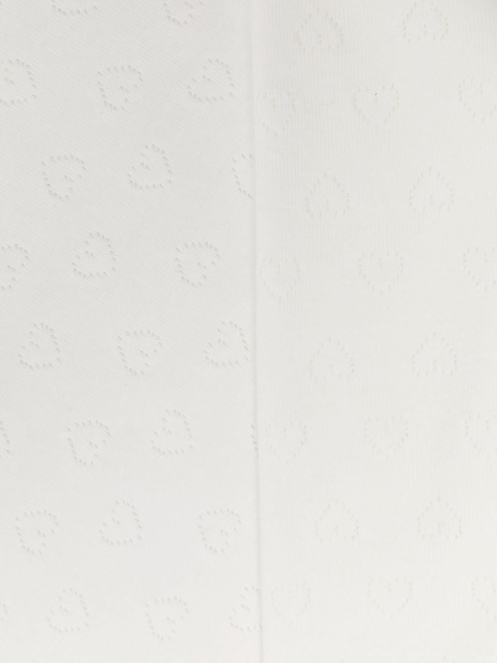 Coperta per neonati Petit Bateau bianca con ricamo cuori all - over - Rubino Kids