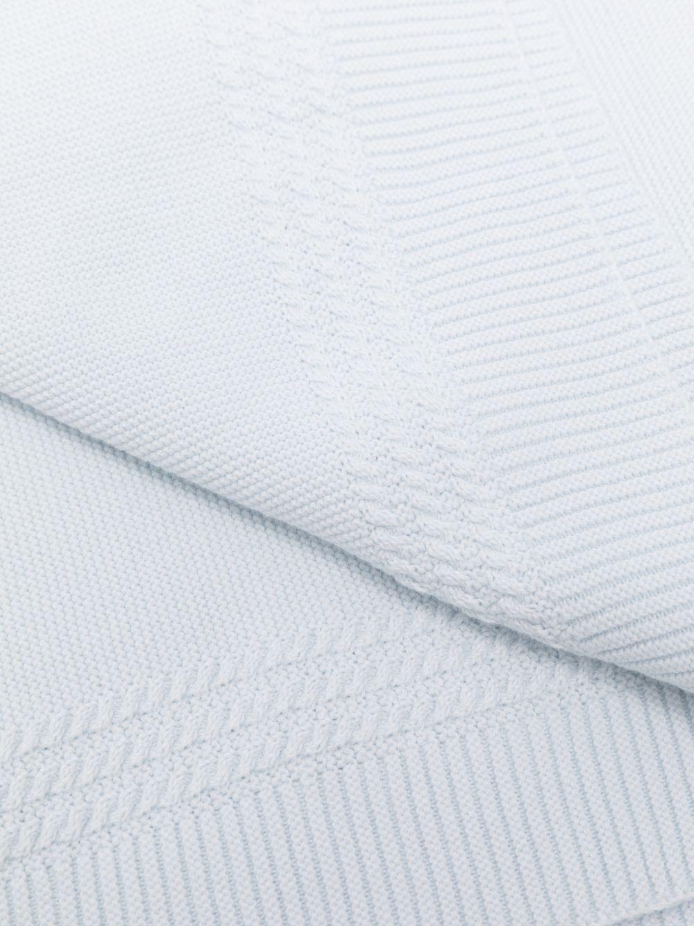 Coperta per neonatoTartine & Chocolat azzurro con finitura in rilievo - Rubino Kids