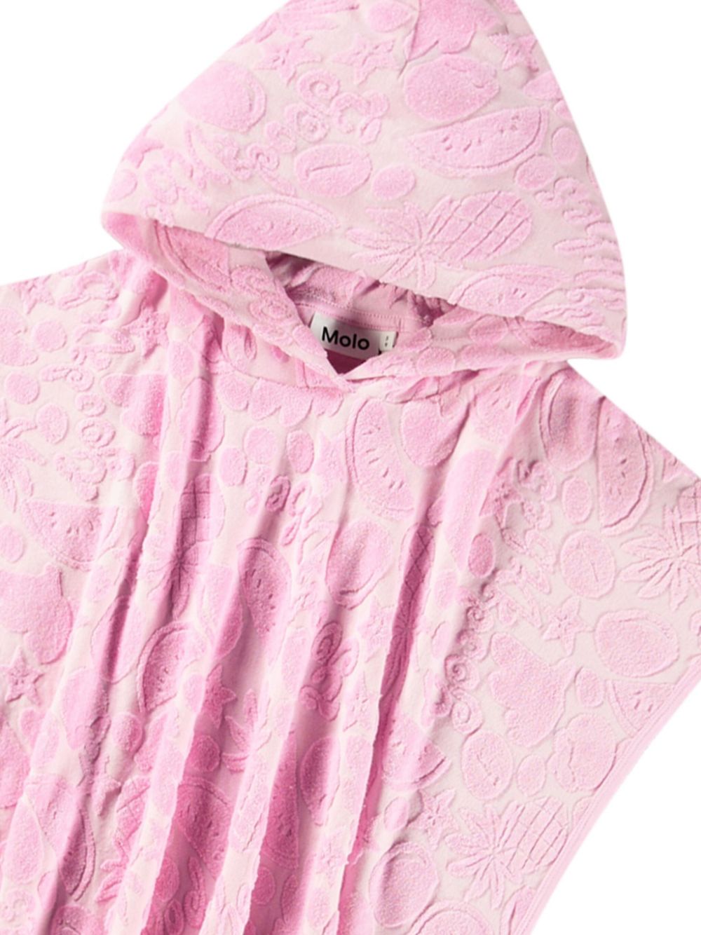 Copricostume per bambina Molo rosa con effetto jacquard - Rubino Kids