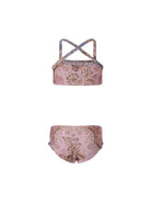 Costume a due pezzi per bambina Zimmermann Kids rosa con stampa floreale - Rubino Kids