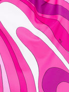 Costume da bagno per bambina Emilio Pucci Junior rosa a fantasia - Rubino Kids