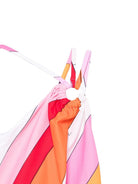 Costume da bagno per bambina Emilio Pucci Junior rosa a righe - Rubino Kids