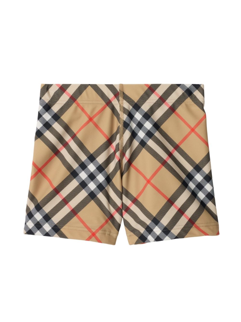 Costume da bagno per bambino Burberry Kids beige con motivo a quadri - Rubino Kids