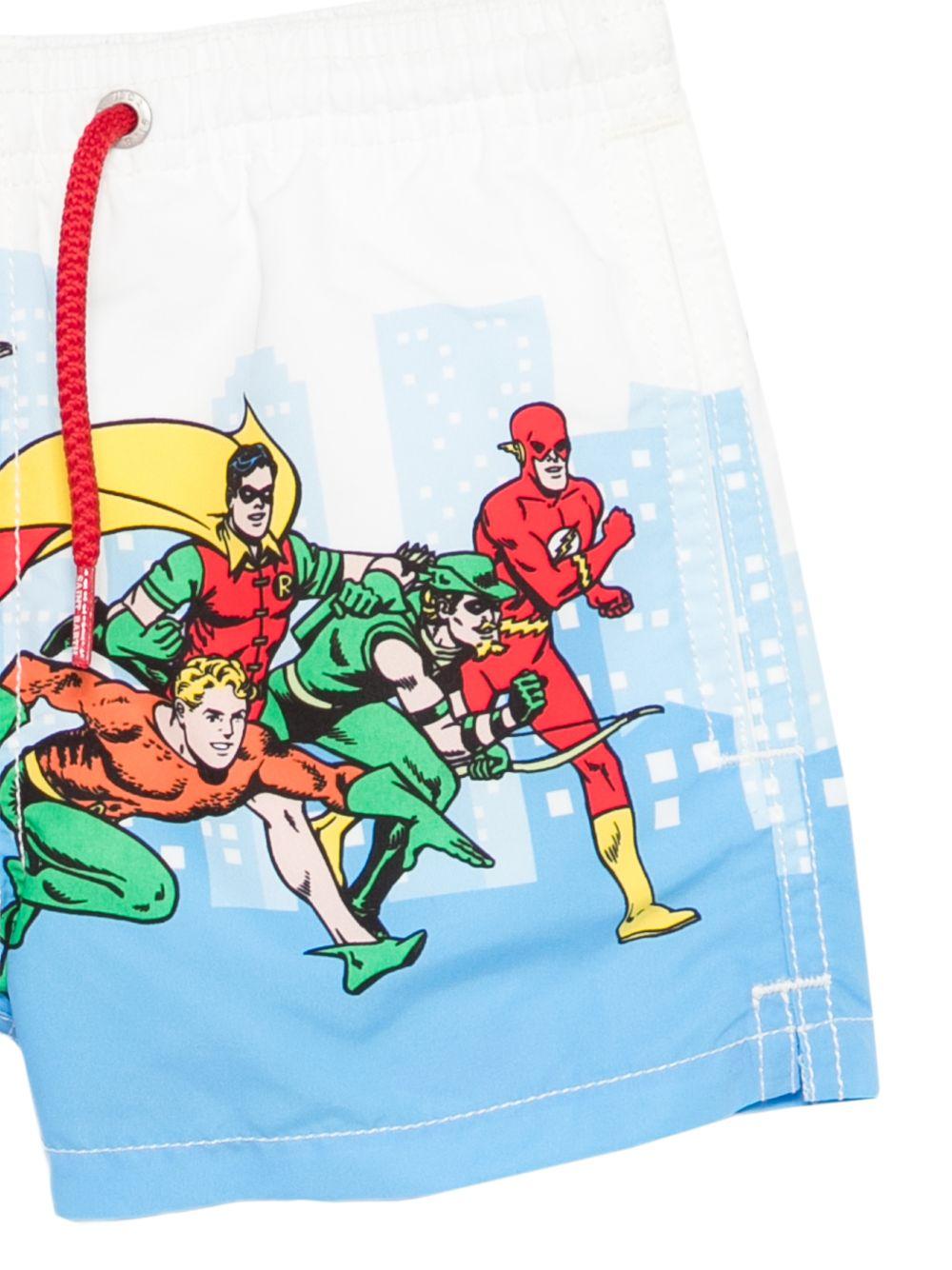 Costume da bagno per bambino MC2 Saint Barth Kids multicolore con stampa fumetto - Rubino Kids