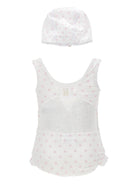 Costume da bagno per neonata Monnalisa bianco a pois - Rubino Kids