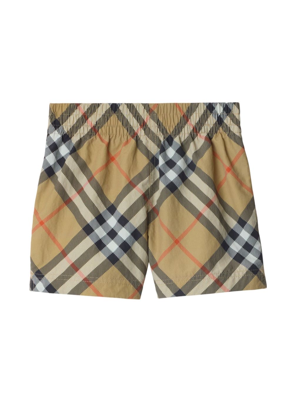 Costume da bagno per neonato Burberry Kids beige a quadri Nova - Rubino Kids