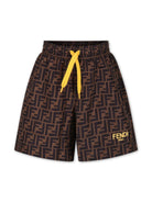 Costume Fendi con logo all - over - Rubino Kids