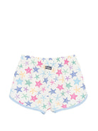 Costume Francie String per bambina MC2 Saint Barth Kids con stampa stelle marine all - over - Rubino Kids