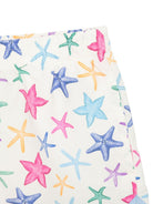Costume Francie String per bambina MC2 Saint Barth Kids con stampa stelle marine all - over - Rubino Kids