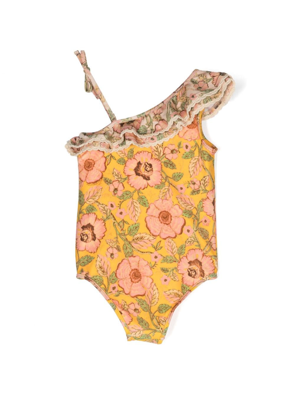 Costume intero a fiori Junie - Rubino Kids