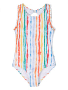 Costume intero Noona a righe con fantasia tie - dye - Rubino Kids