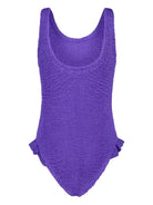 Costume intero per bambina Paramidonna Kids viola con orlo increspato - Rubino Kids