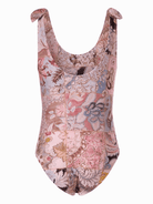 Costume intero per bambina ZIMMERMANN Kids rosa a fiori - Rubino Kids