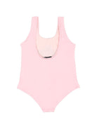 Costume intero per neonata Moschino Kids rosa con stampa Teddy sul davanti - Rubino Kids