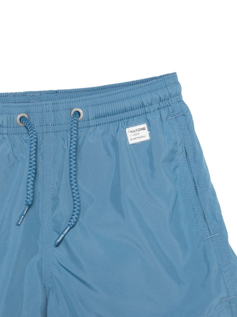 Costume per bambino MC2 Saint Barth Kids blu con toppa con logo sul retro - Rubino Kids