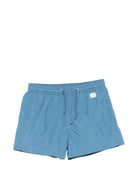 Costume per bambino MC2 Saint Barth Kids blu con toppa con logo sul retro - Rubino Kids